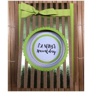 Handmade “A Very Special Day” Striped Card